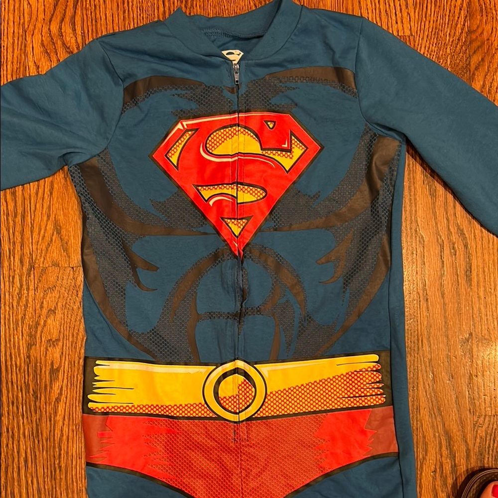 NWOT Superhero Kids Union Suit pajama  - Blue and Red